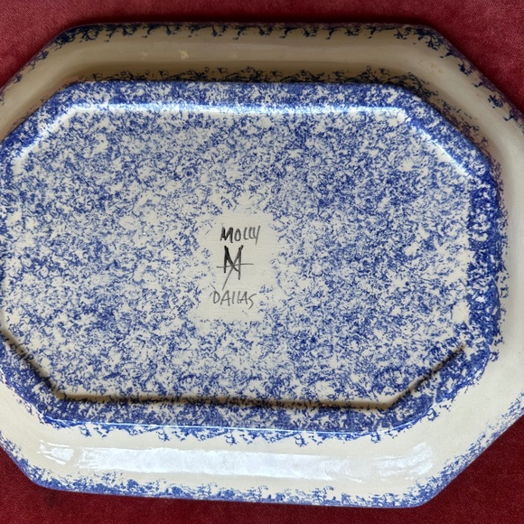 RARE MOLLY DALLAS VINTAGE CERAMIC PLATTER "PROMISE KEPT" - Picture 6 of 8